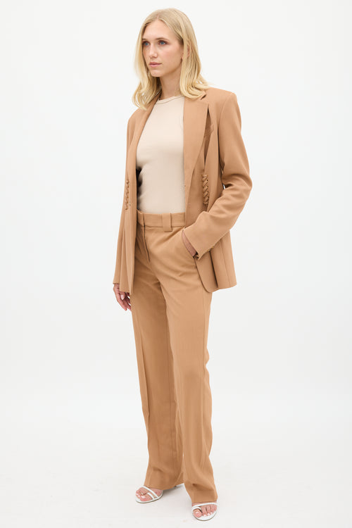 A.L.C. Brown Lace Up Suit