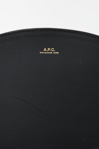 A.P.C. Leather Demi Lune Bag