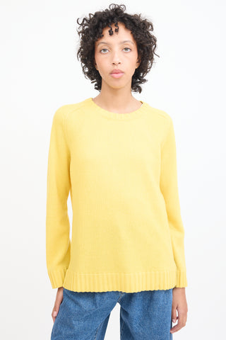 A.P.C. Yellow Wool Knit Sweater