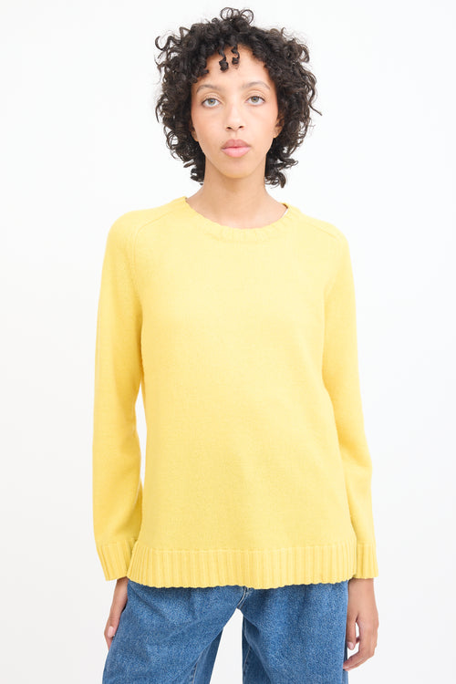 A.P.C. Yellow Wool Knit Sweater