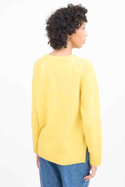 A.P.C. Yellow Wool Knit Sweater