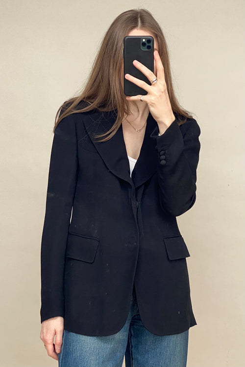 Black Buttoned Blazer