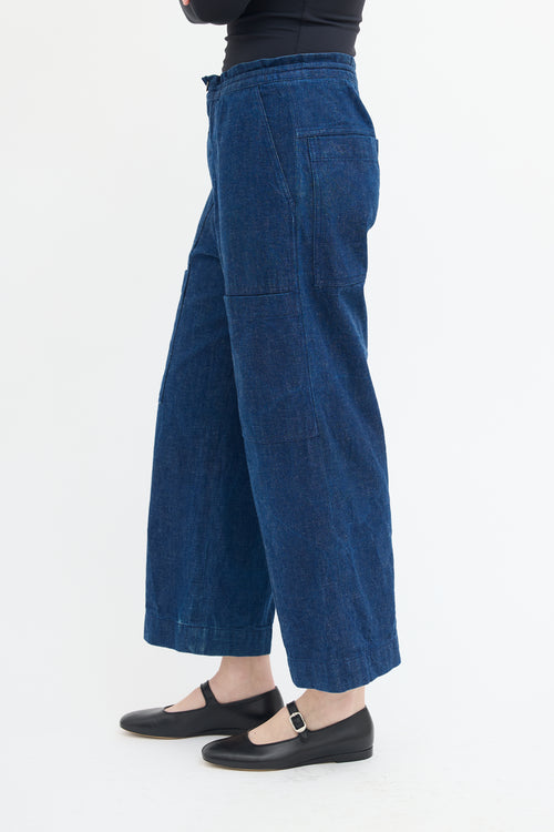 Acne Studios Raw Denim Drawstring Jeans