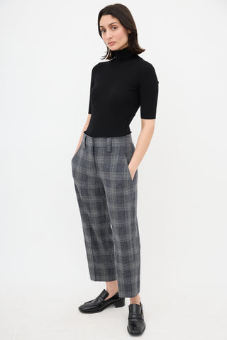 Acne Studios Wool Plaid Houndstooth Trouser