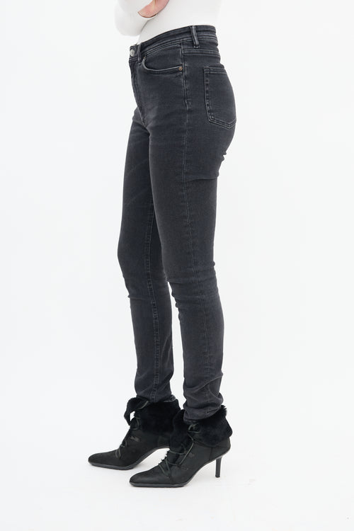 Acne Studios Washed Black Skinny Jeans