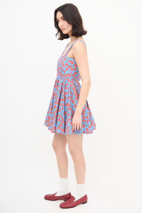 Agua Floral Poplin Dress