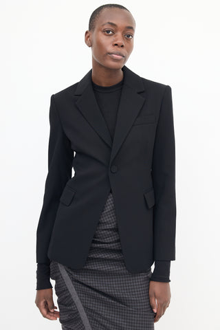 A.L.C. Black Davin III Stretch Tailored Blazer