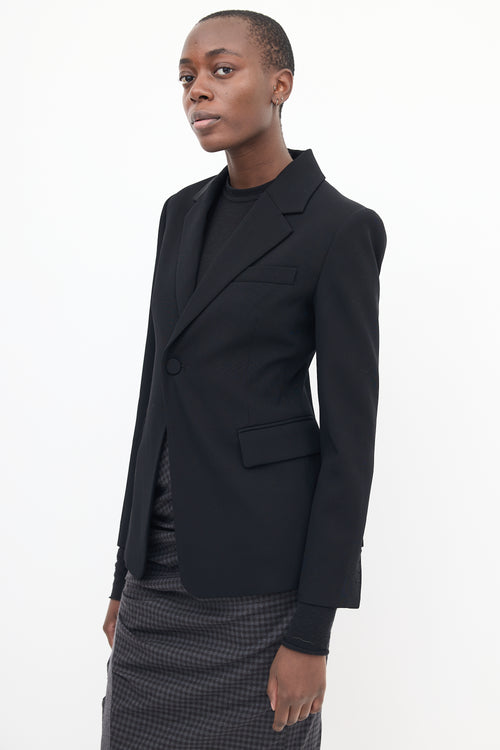 A.L.C. Black Davin III Stretch Tailored Blazer