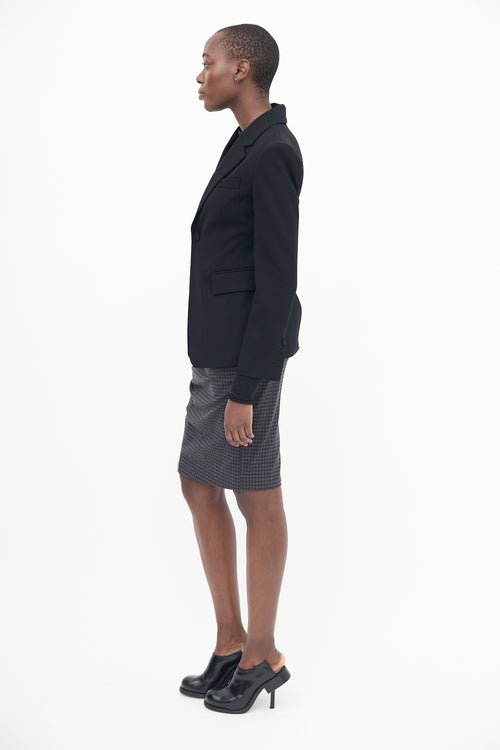 A.L.C. Black Davin III Stretch Tailored Blazer