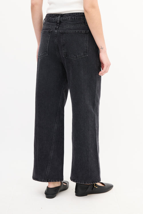 A.L.C. Washed Black Twisted Seam Jeans