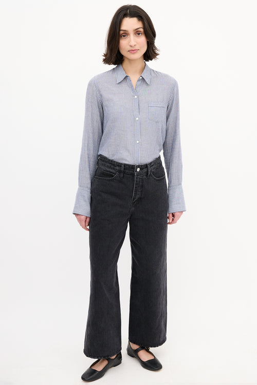 A.L.C. Washed Black Twisted Seam Jeans