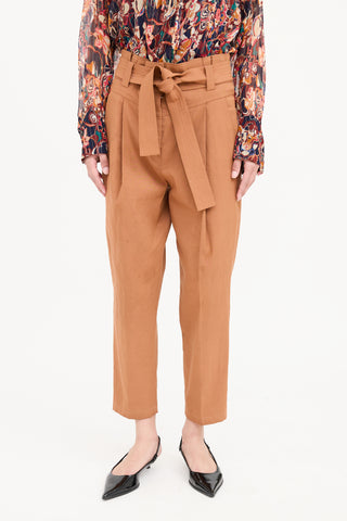 A.L.C. Paper Bag Waist Belt Pant