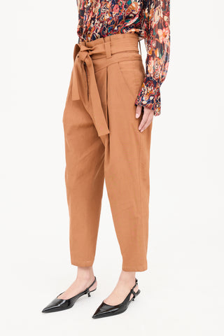 A.L.C. Paper Bag Waist Belt Pant