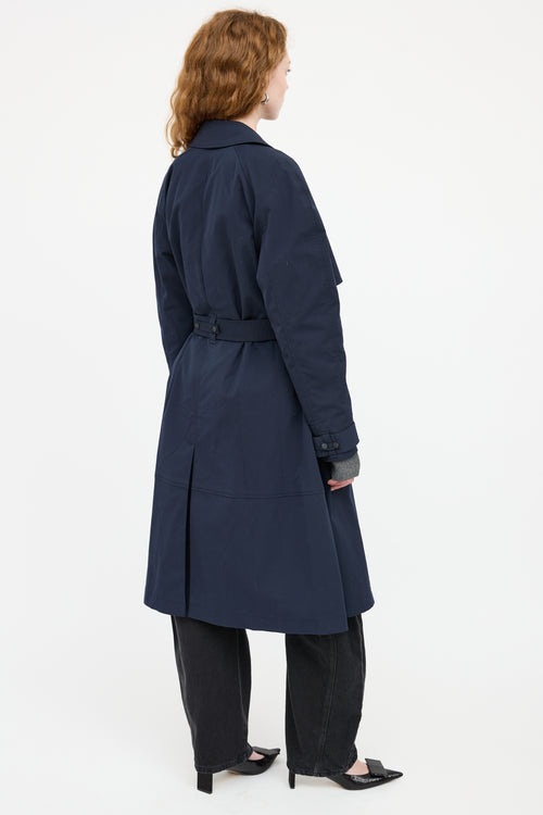 A.L.C. Navy Belted Trench Coat