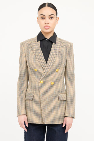 A.L.C. Houndstooth Doublebreasted Blazer