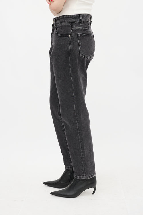 AMI Paris Black Tapered Fit Jeans