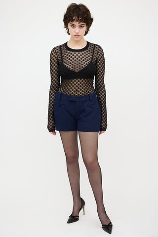 AMI Paris Boucle Mini Shorts