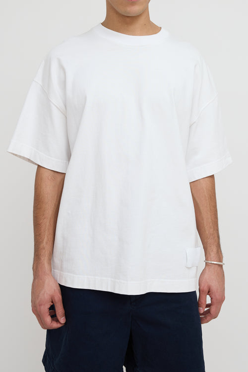 AMI Paris White Cotton T-Shirt