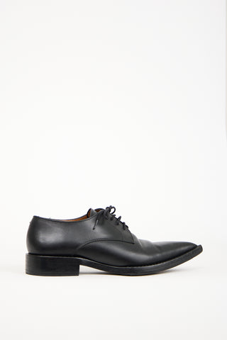 AMI Paris Black Leather Oxford