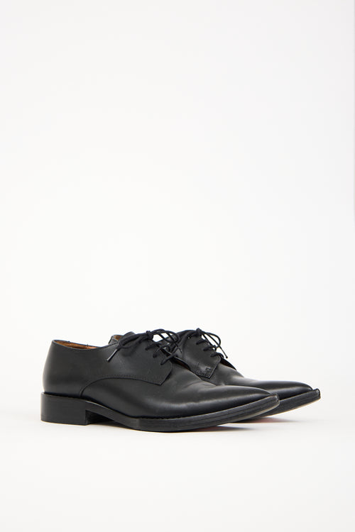 AMI Paris Black Leather Oxford