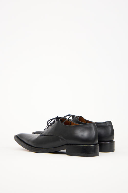 AMI Paris Black Leather Oxford