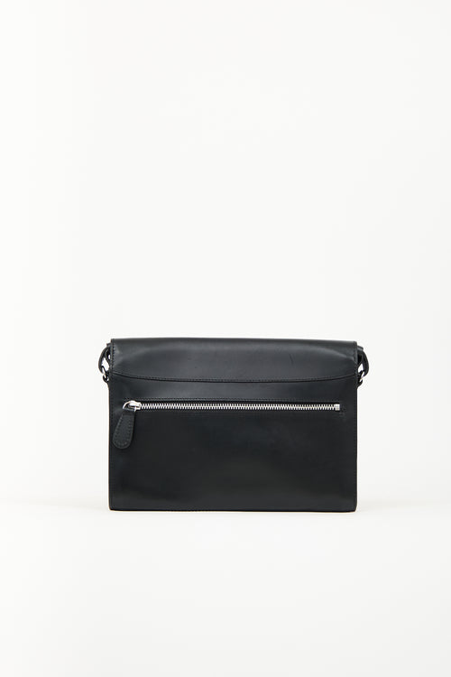 A.P.C. Black Leather James Crossbody Bag