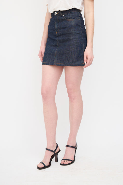 A.P.C. Raw Denim Mini Skirt