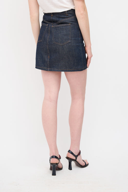 A.P.C. Raw Denim Mini Skirt