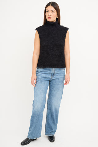 Smythe X Augden Black Wool Sleeveless Sweater