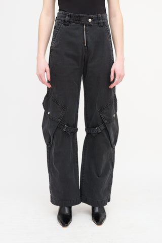 Acne Studios Wide Leg Cargo Trousers