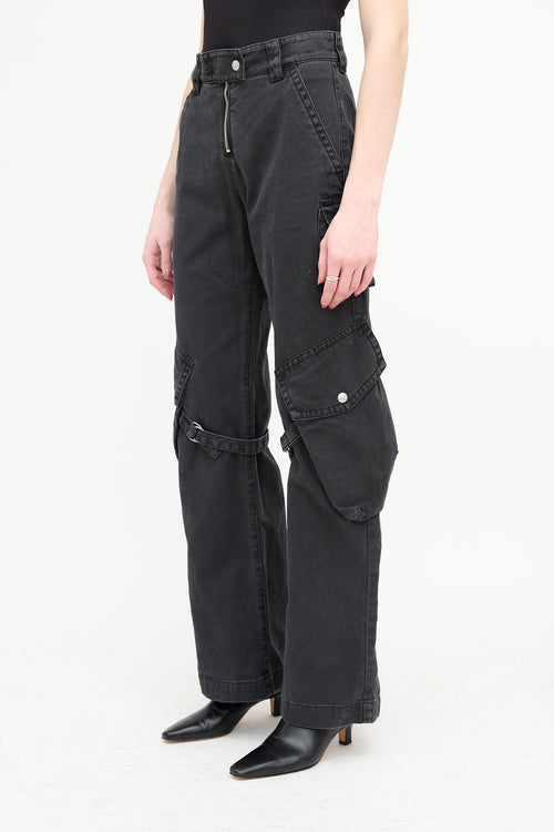 Acne Studios Wide Leg Cargo Trousers