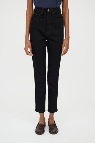 Acne Studios Black Denim High Waist Jeans