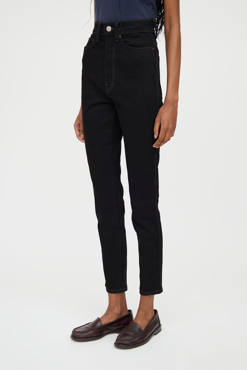 Acne Studios Black Denim High Waist Jeans