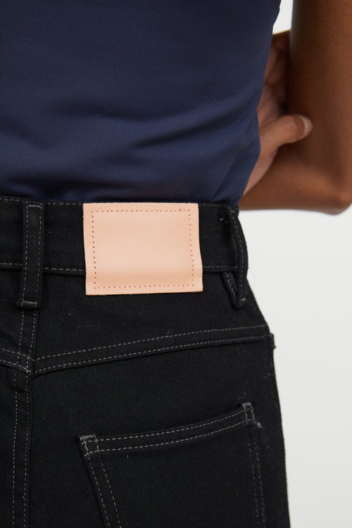 Acne Studios Black Denim High Waist Jeans