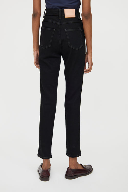 Acne Studios Black Denim High Waist Jeans