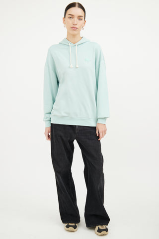 Acne Studios Seafoam Green Logo Hoodie