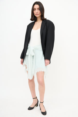 Acne Studios Asymmetric Frayed Skirt