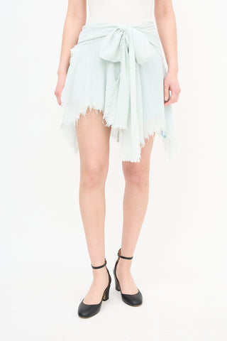 Acne Studios Asymmetric Frayed Skirt