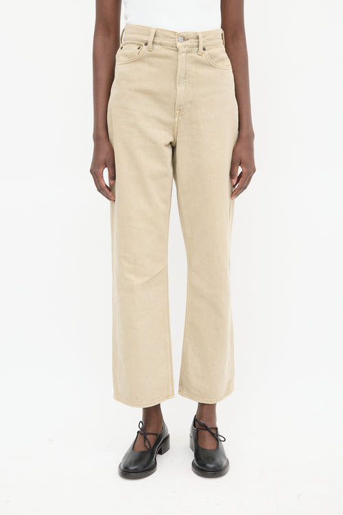 Acne Studios Beige 1993 Indigo Sand Wide Leg Jeans