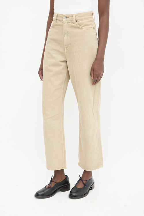 Acne Studios Beige 1993 Indigo Sand Wide Leg Jeans