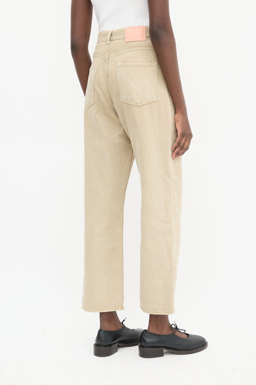 Acne Studios Beige 1993 Indigo Sand Wide Leg Jeans