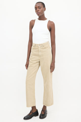 Acne Studios Beige 1993 Indigo Sand Wide Leg Jeans