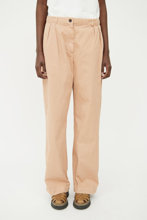 Acne Studios Beige Pleated Pant