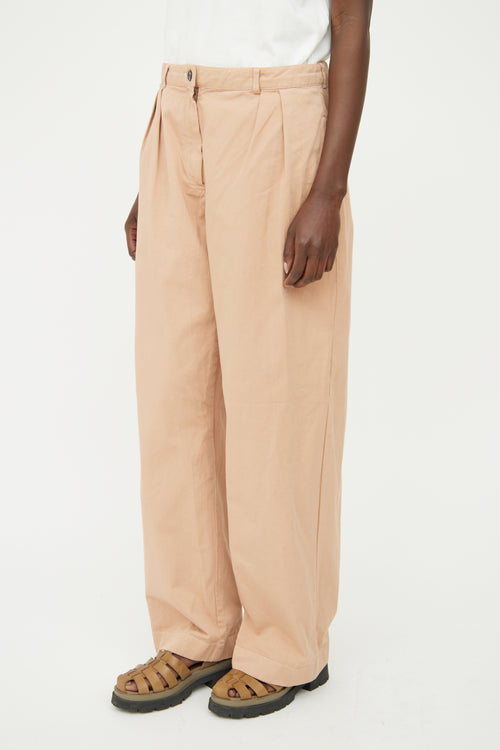 Acne Studios Beige Pleated Pant