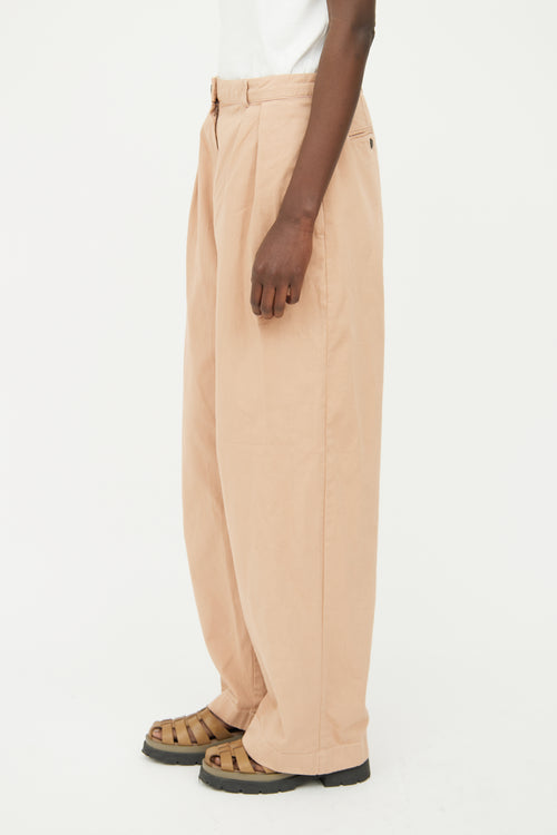 Acne Studios Beige Pleated Pant