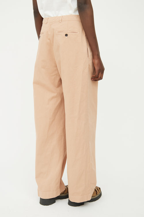 Acne Studios Beige Pleated Pant