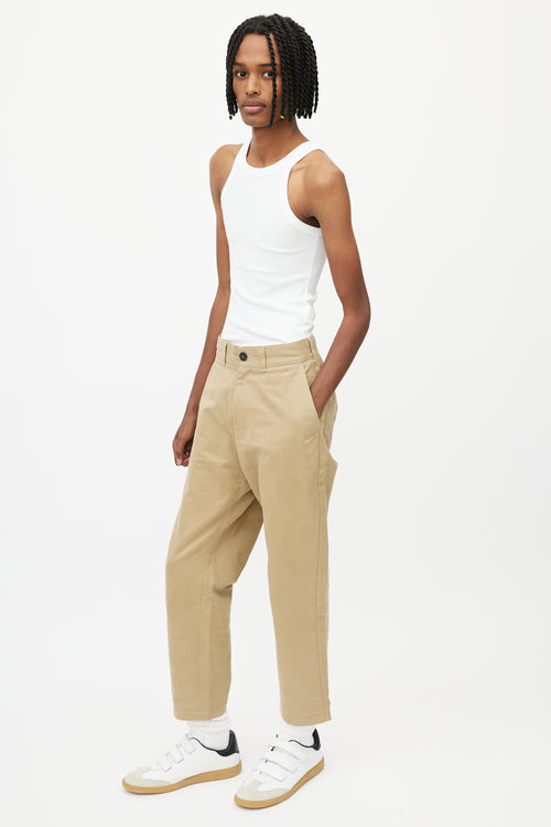 Acne Studios Beige Straight Leg Trouser