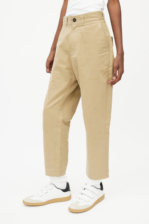 Acne Studios Beige Straight Leg Trouser