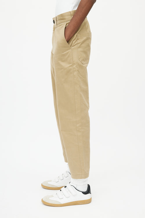 Acne Studios Beige Straight Leg Trouser