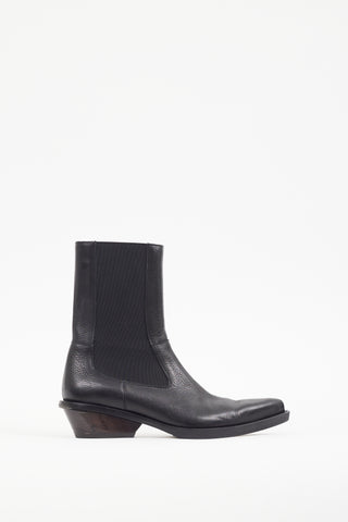 Acne Studios Black 
Brown Leather Chelsea Boot